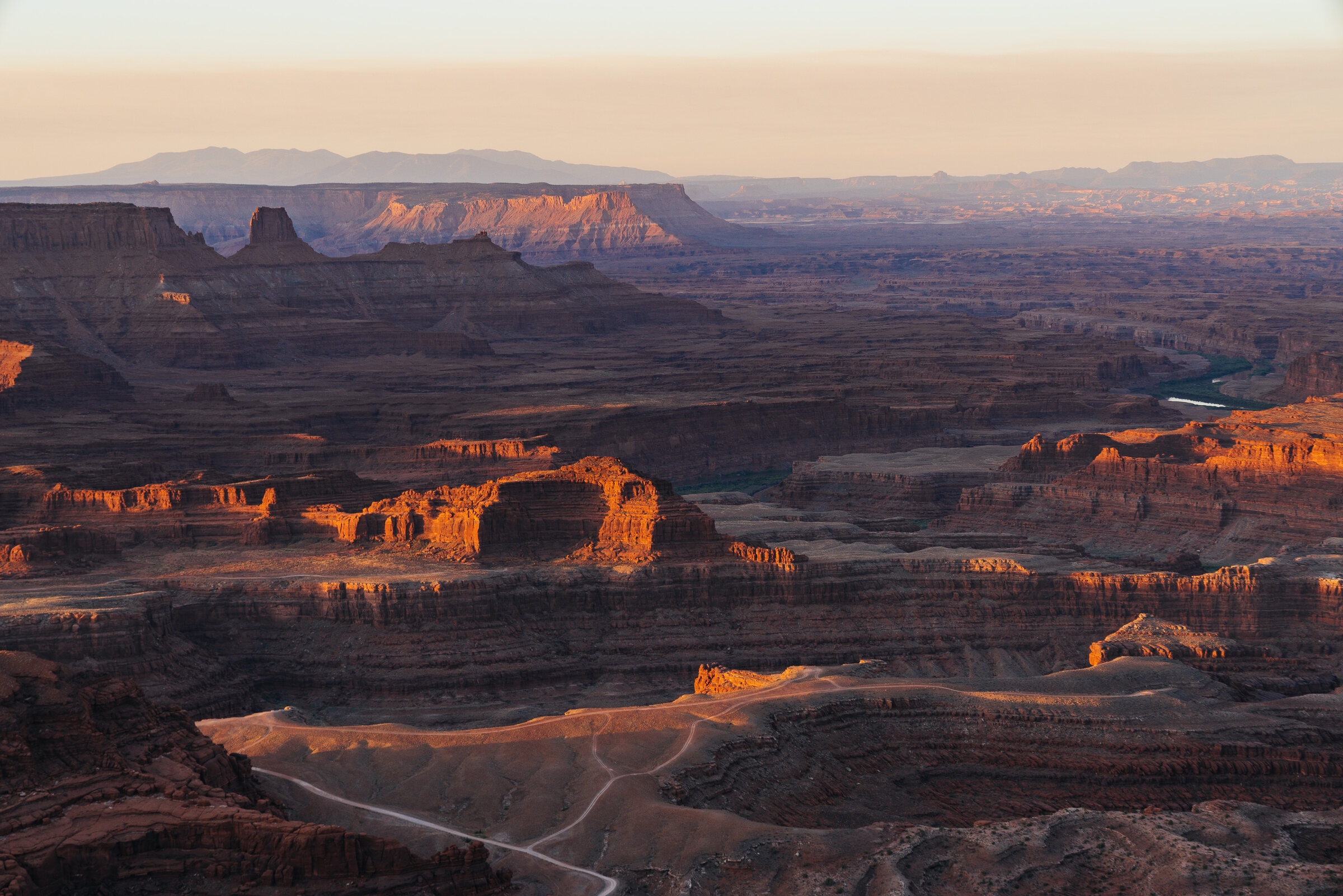 Canyon country at dusk