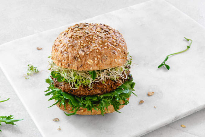 black bean veggie burger