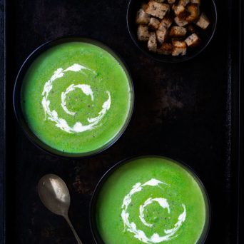 raw cream of broccoli soup