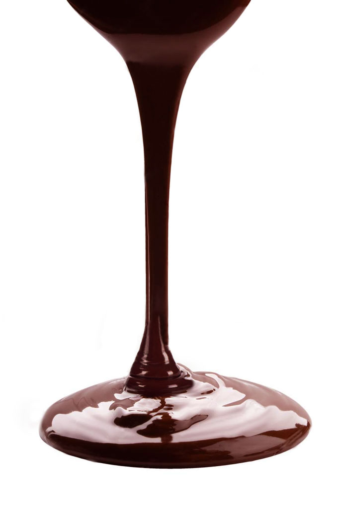 raw tempered chocolate - melted