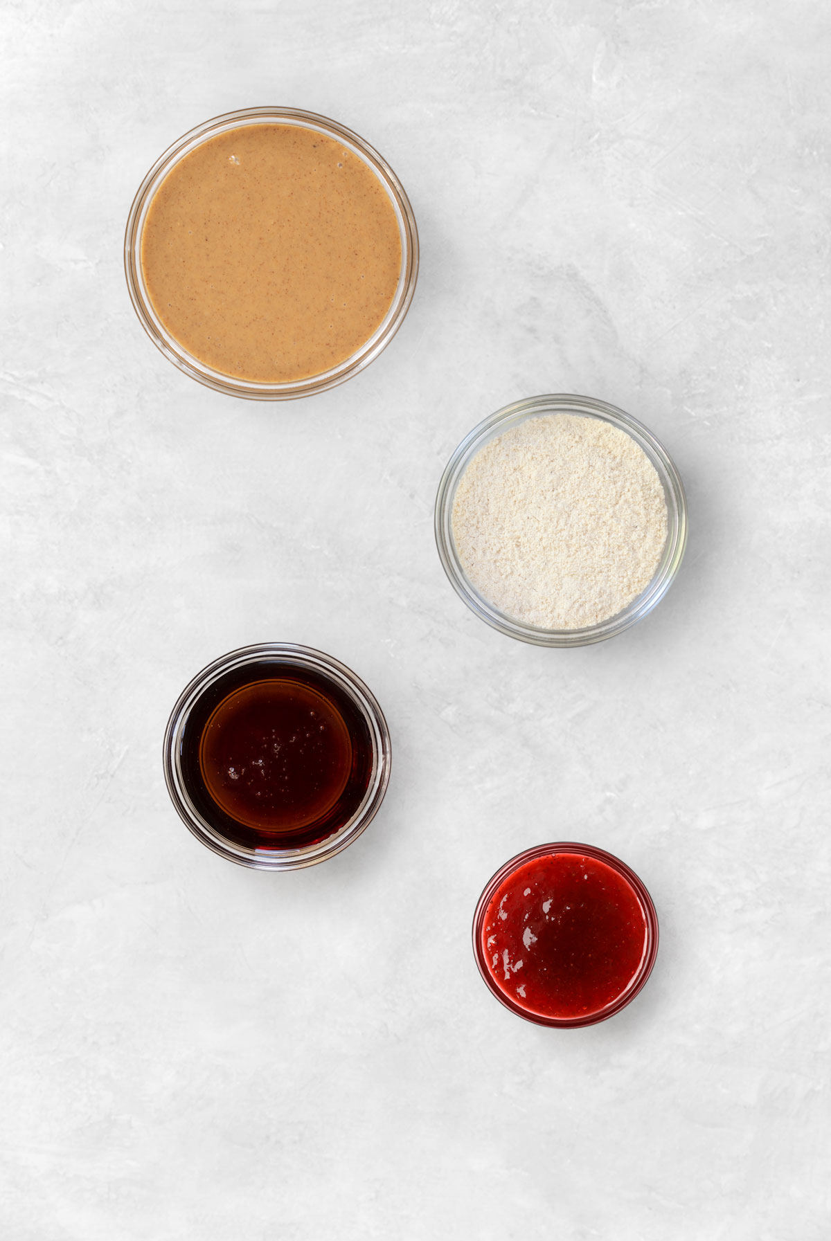 ingredients for no-bake thumbprint cookies