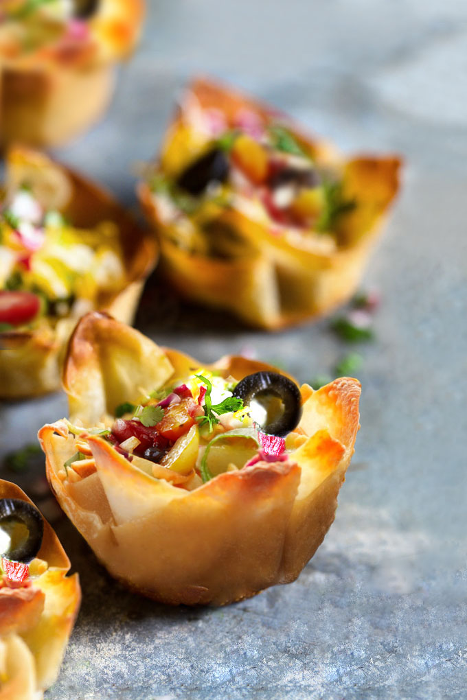 vegan taco bowls with cauliflower-walnut taco meat