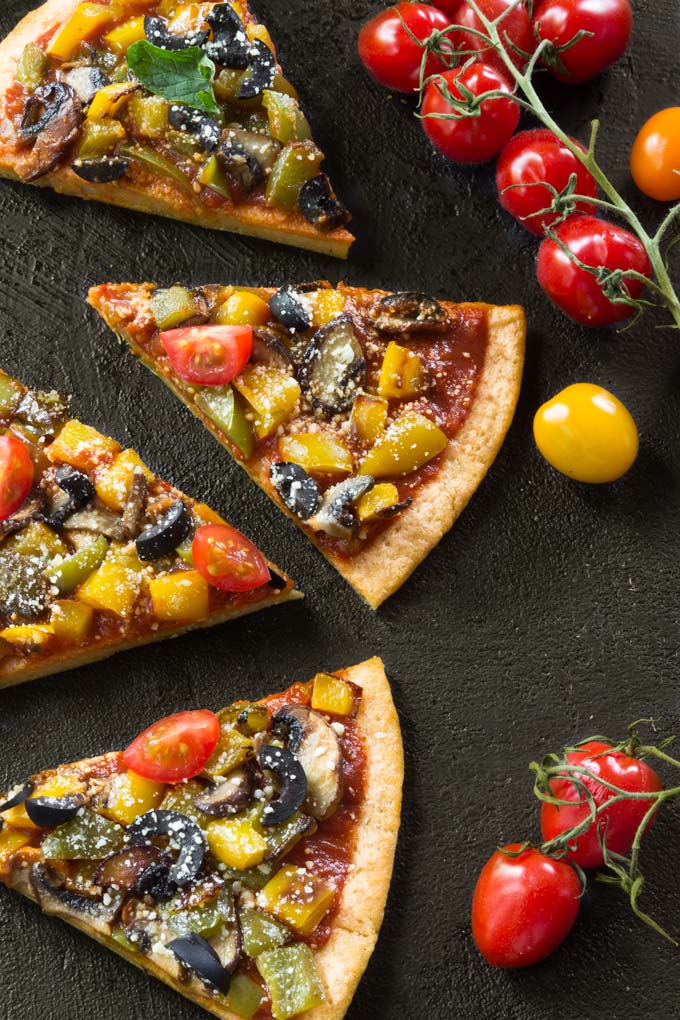 red lentil pizza crust - grain-free, vegan, healthy, easy