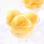 vegan mango gelato - ice cream