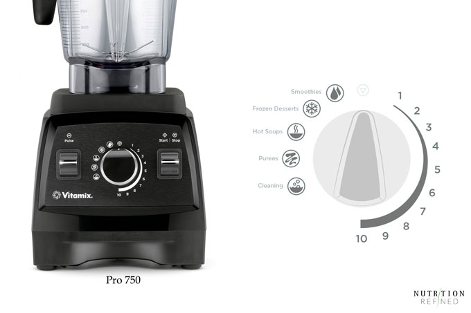 Vitamix Pro 750 control panel