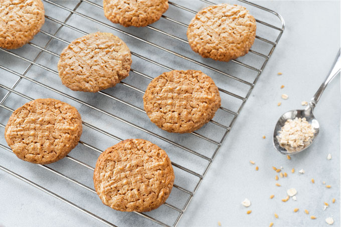 vegan, gluten-free peanut butter cookies