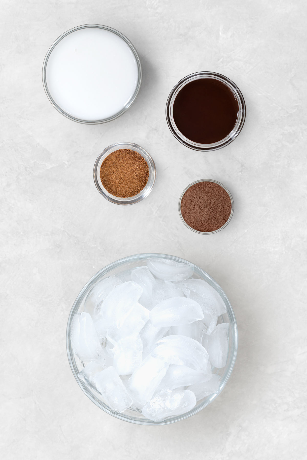 ingredients for frozen hot chocolate 