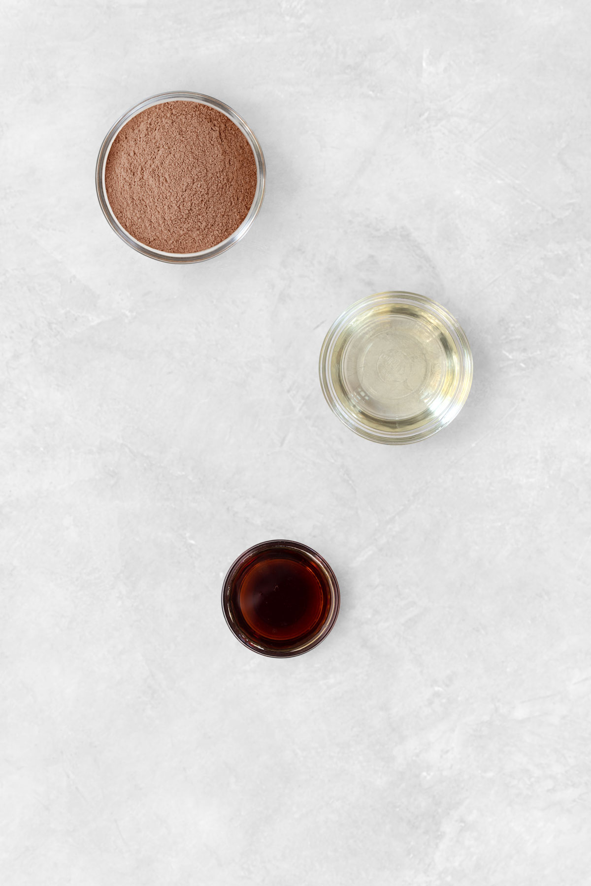 ingredients for chocolate topping
