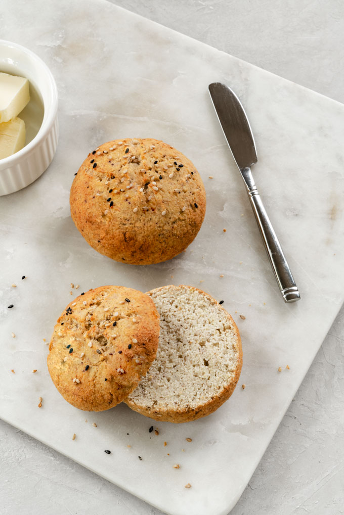 low-carb bread rolls - vegan, paleo, keto, healthy