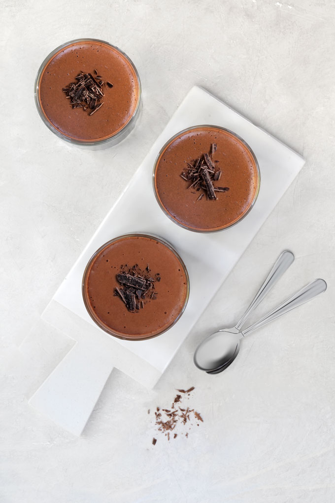 aquafaba chocolate mousse