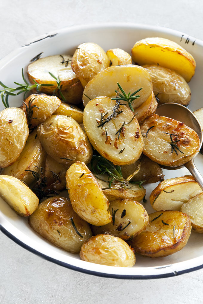 roasted baby potatoes
