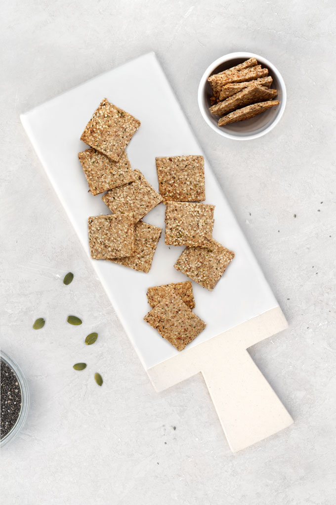 chia seed crackers