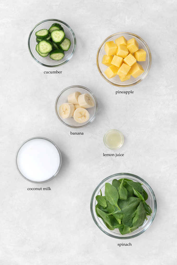 pineapple cucumber smoothie ingredients