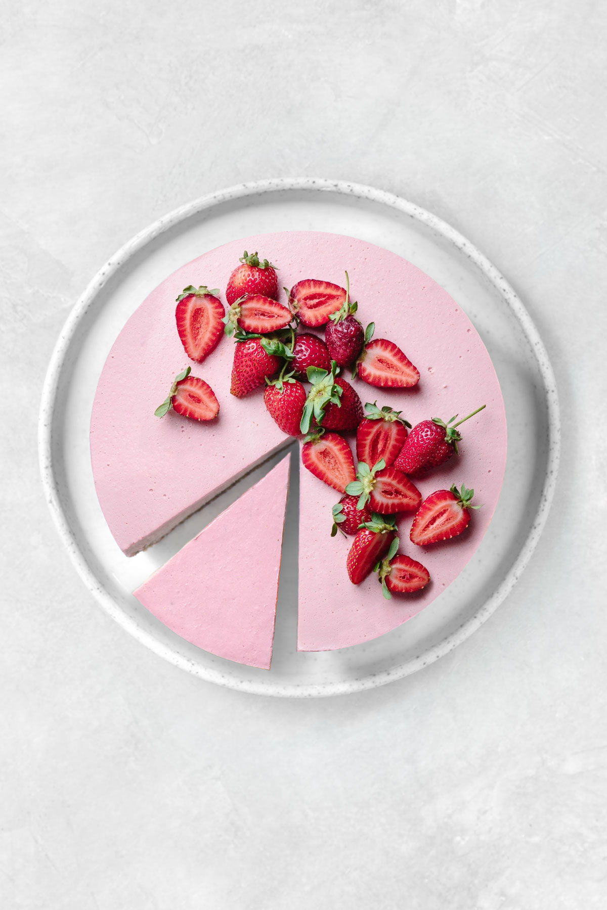 no-bake strawberry cheesecake