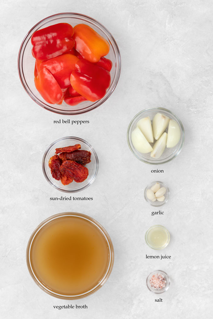red pepper soup ingredients